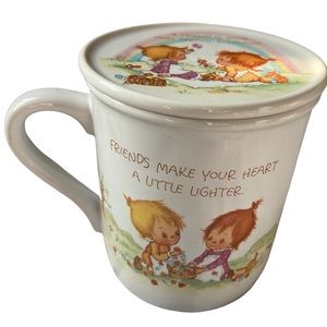 Vintage Hallmark Betsey Clark 1983 Mug Mates Cup with Lid Friendship Japanese
